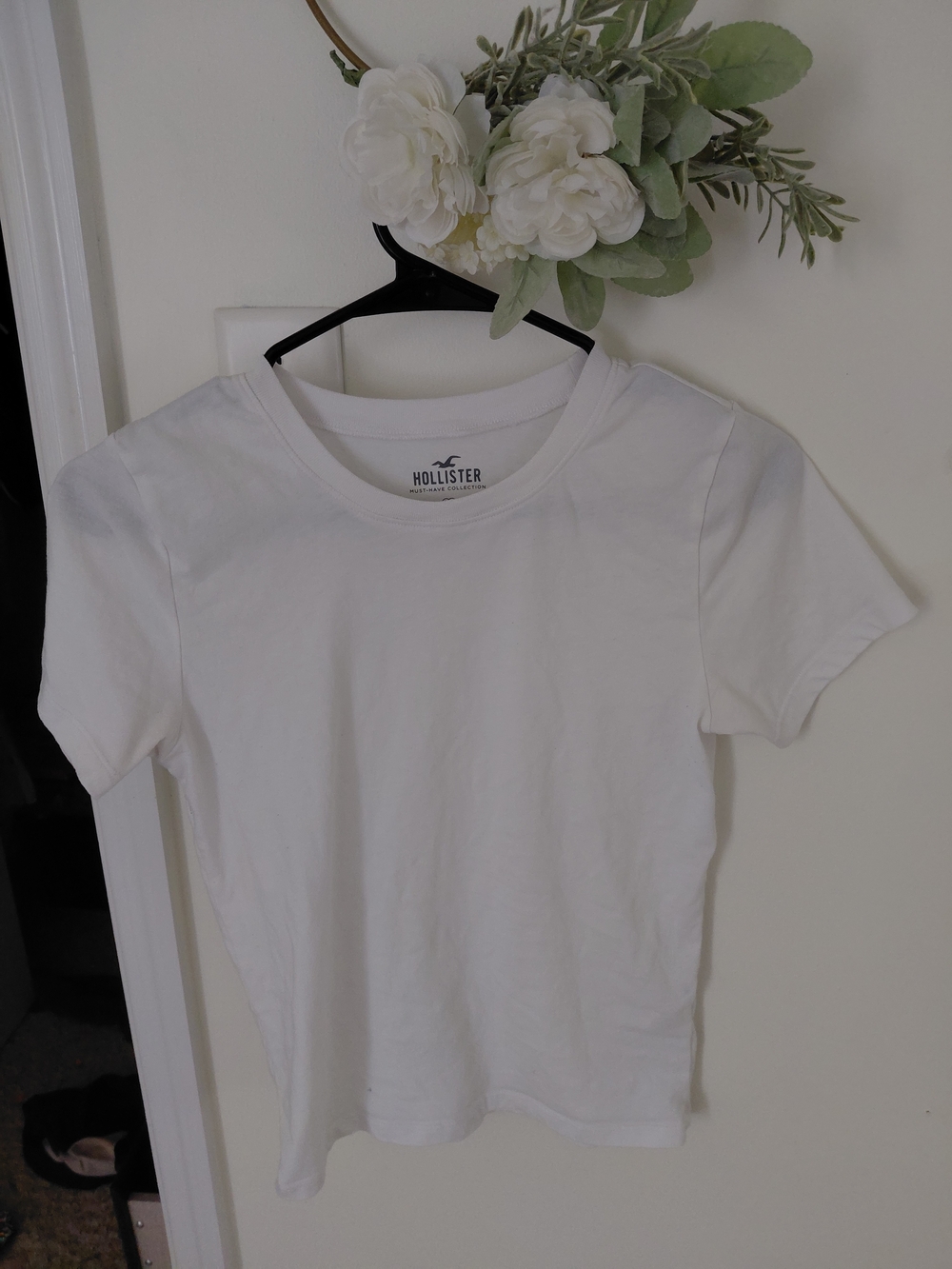 Hollister Kids White Short-Sleeve Crewneck Tee